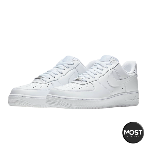 White nike store air force one